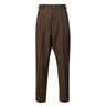 SOLD❗️VIVIENNE WESTWOOD James Bond Tapered Pleated Pants Striped Wool Brown IT50/34