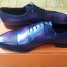 NIB Vintage UK 11 Hermès x Lobb Cherry Derby Shoes