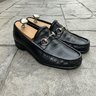 SOLD Classic Gucci Luxury Black Supple Leather Horsebit Bit Loafers Dress Shoes 9D