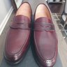 Crockett & Jones x New and Lingwood Burgundy Shell Cordovan Loafers UK 8E/US 9D