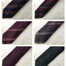 Fiorio Milano BNIB BNWT Grenadines Wool Silk Classic Untipped Stripes Solids