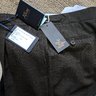 DROP! NWT ROTA WOOL BROWN CHECK PLEATED DRESS SLACKS EU 48/32" waist