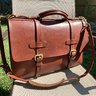 Price drop: Lotuff Bridle English Briefcase, Chestnut