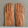 New tan leather gloves size 8,5