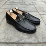 Classic Gucci Luxury Black Leather Horsebit Bit Loafers Dress Shoes 8.5 41.5 E W