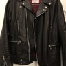 SOLD!! JAMES GROSE "Manila" double rider jacket in black horse leather size 42