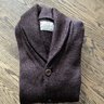 Price Drop: Dehen 1920 x Division Road Shawl Cardigan in Chocolate size L