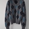 * SOLD * Brunello Cucinelli Argyle V-Neck