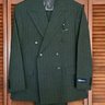 SOLD NWT Polo Ralph Lauren Union-Made in USA Double Breasted 6x2 Gray Chalk Stripe Suit 40S 34w