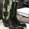 Riccardo Bestetti Brown & Green Cowboy Boots 10D 9E