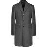 SOLD❗️CARUSO Single-Breasted Wool Tweed Coat Gray IT48/M