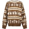 SOLD❗️DRIES VAN NOTEN Tardos Oversized Fair Isle Alpaca Wool Sweater M-L-XL