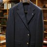 EIDOS NAPOLI LORENZO NAVY DONEGAL WOOL CASHMERE SIZE 40R