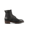 Sold - NIB - Project TWLV Royal Black Scotch Grain Leather Logger Boots RRP $540