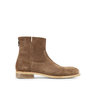 Sold - NIB - Project TWLV - Flame Chestnut Suede Leather Zipper Boots RRP $440