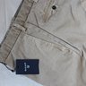 【Sold】NWT $195 GANT "TAILORED" CHINO LIGHT TAN COTTON PANTS SIZE 40 BRAND NEW