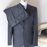 【Sold】NWT $2K+ Corneliani Solid Dark Gray Super130 Wool Suit 40 L NEW
