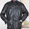 Lknew Large $2,295 Alfred Dunhill soft leather jacket black bomber jacket men coat