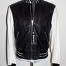 DROP! NWT STEWART NAPPA BABY CALFSKIN VARSITY BOMBER JACKET LARGE