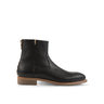 NIB - Project TWLV Flame Black Shagreen Leather Zipper Boots - RRP $450.00