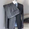 【Sold】NWT $4495 SARTORIA CASTANGIA Solid Charcoal Gray Super 150s Wool Suit 40 R NEW