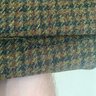 Vintage Green Houndstooth Harris Tweed