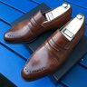 **SOLD** NIB BONTONI TANCREDI LOAFERS, 10.5 D US (9.5 E UK) in WHISKEY CALF