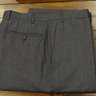 SOLD!  NWT Canali Dark Grey Wool Trousers 52 EU 35-36 US Retail $375