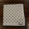 SOLD! NWT Drake's White/Navy Dot Silk Pocket Square