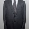 SOLD! NWT KITON ENTIRELY HANDMADE DIAMANTE BLUE SOLID CHARCOAL GRAY WOOL SUIT EU56