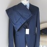 【Sold】NWT Caruso Solid Dark Blue Wool Blazer Suit 54 EU/ 44 US BRAND NEW