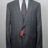 SOLD! NWT ISAIA "GREGORIO" HANDMADE GRAY GLEN PLAID SUPER 120'S WOOL SUIT US46