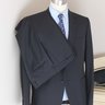 【Sold】NWT $4295 SARTORIA CASTANGIA Solid Black Suit 42 R NEW