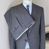 【Sold】NWT $4295 SARTORIA CASTANGIA Dark Gray Super 140s Wool Suit 44 - 46 NEW