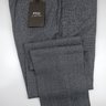 SOLD! NWT PT01 HANDMADE EVO FIT GRAY HOUNDSTOOTH FLANNEL WOOL PANTS EU50