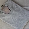 【Sold】NWT CRUCIANI Heather Gray 100% Cashmere Sweater XL (54 EU) BRAND NEW