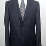 SOLD! NWT Sartoria Correale By Isaia Handmade Charcoal Pinstripe Cashmere Flannel Suit US40/EU50