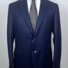 SOLD! NWT $1895 BOGLIOLI 'SFORZA' Dark Blue Flannel Wool Suit US42 40/EU52