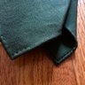 Sam Hober Six-Fold Forest Green Lightweight Macclesfield Wool Challis Tie 8cm