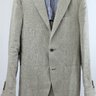Suitsupply 34R Sand Beige Brown Linen Unstructured Blazer Jacket Suit Supply EUC