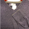 NWT Brunello Cucinelli sz 42/52 Lilac V-Neck Sweater 100% Cashmere