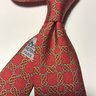 New in box with defect HERMES Red-Orange Classic Tie