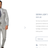 $639 **BNWT Current Model** Suitsupply Sienna Grey Suit 40R/50R --> Super 130s Wool