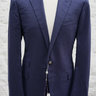 Ralph Lauren Purple Label Blue Navy Cashmere Savile Row SILVER Blazer Sport Coat US 42 EU 52 $795!!