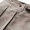 SOLD-DROP-Eidos Lorenzo 52/36 Brown Nailhead Linen-Wool Trousers NMWA