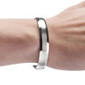 EVOSY Uni-Bracelet 925 Sterling Silver Brushed Surface Cuff