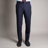 *SOLD* NWT Berg&Berg Vitale Barberis Navy wool single pleated trousers - sz.50