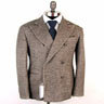 GRAN SASSO Brown Wool Unconstructed Double Breasted Jacket 40 US