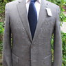 NWT Ermenegildo Zegna Suit. Gray Plaid. Size 38S. Retail $3,095