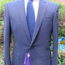 NWT Ralph Lauren Purple Label Navy Suit. Size 40R.
